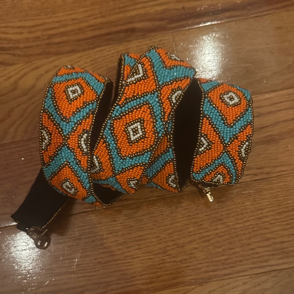 Beaded bag strap